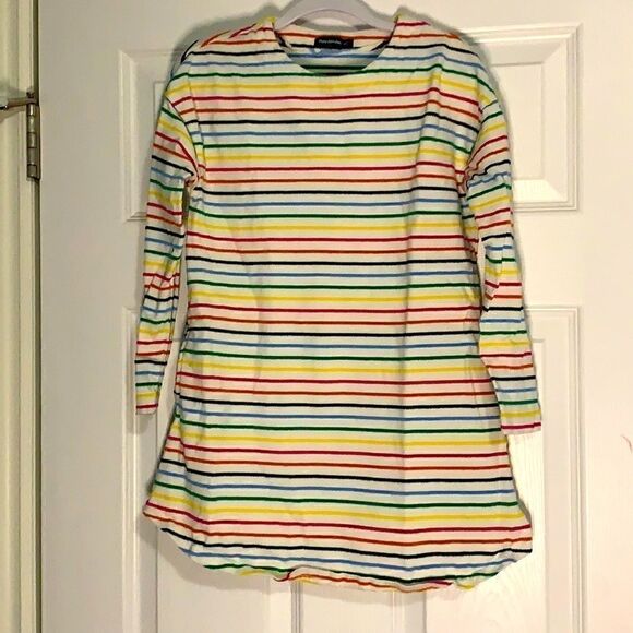 MouJonJon Rainbow Striped Shirt - Size 7/8 - Picture 1 of 3